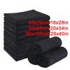 5/2 Pcs Microfiber Salon Towels Black For Hair Stylist Bleach Proof Hair Towel For Home Hotel Beauty Salon
