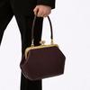Borsa a Clip Moda Retro Lusso Leggero Grande Capacità Telaio Metallico Borsa a Spalla Borsa da Donna Borsa da Donna