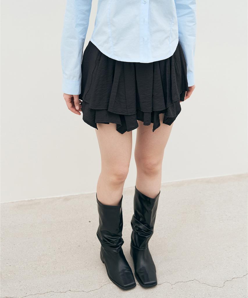 Sys A Layered Mini Skirt [Black]