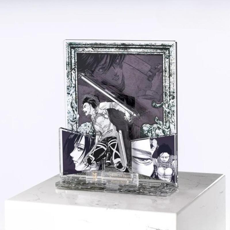 Attack On Titan Japanese Anime Peripherals Acrylic Stands Figure Collectible Desk Ornaments Creative Birthday Gifts For Friends