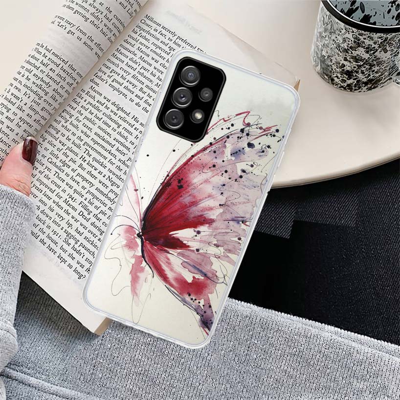 Butterfly Stand Phone Case for Samsung Galaxy A17 A16 A15 A14 A13 A57 A56 A55 A54 A53 A37 A36 A35 A34 A33 A26 A25 A24 A23 Galaxy