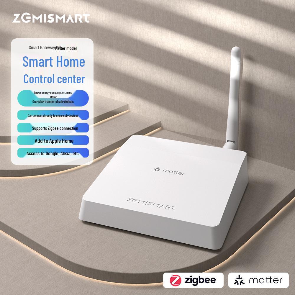 Tuya Zigbee Whole-House Smart Hub with Antenna and HomeKit Compatibility