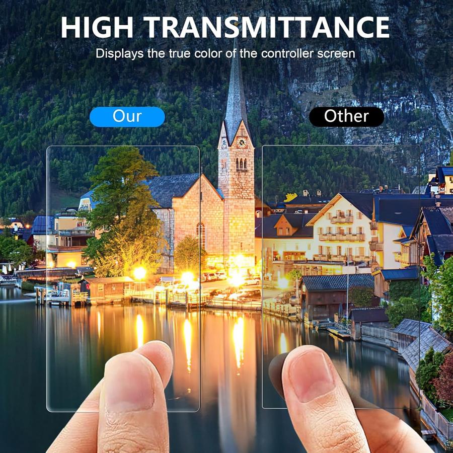 4 SZT. [2+2] Szkło Hartowane na Obiektyw + Folia Ochronna na Ekran do Kamery DJI Osmo Pocket 3 Pokrowiec ze Szkła Hartowanego 0,3 mm Twardość 9H Odporny na Zarysowania [2+2 Szt.] Pocket3