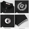 Goldlion Men's Breathable Short-Sleeve Polo T-shirt