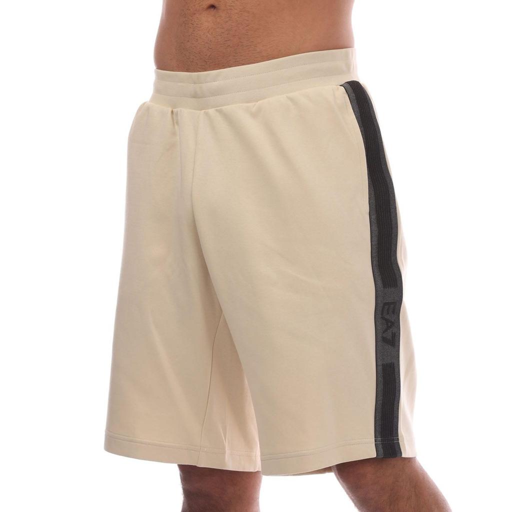 Emporio Armani Męskie szorty z mieszanki bawełny z logo