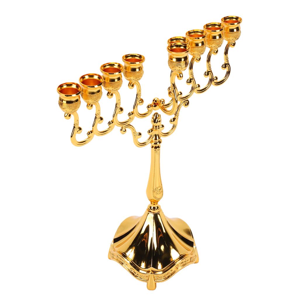 Candle Holder Zinc Alloy Elegant Decorative Candlestick Holder for Table Centerpiece Holiday Decor