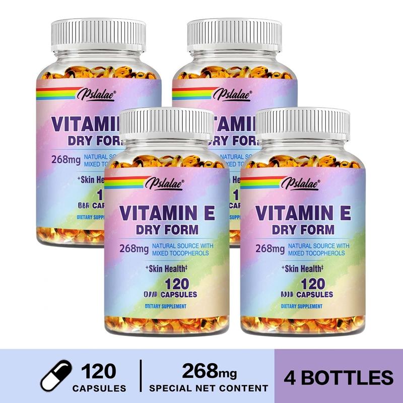 Pslalae Vitamin E 268mg Dry Form Capsules 120pcs — Antioxidant Support, Daily Wellness, Nutritional Support