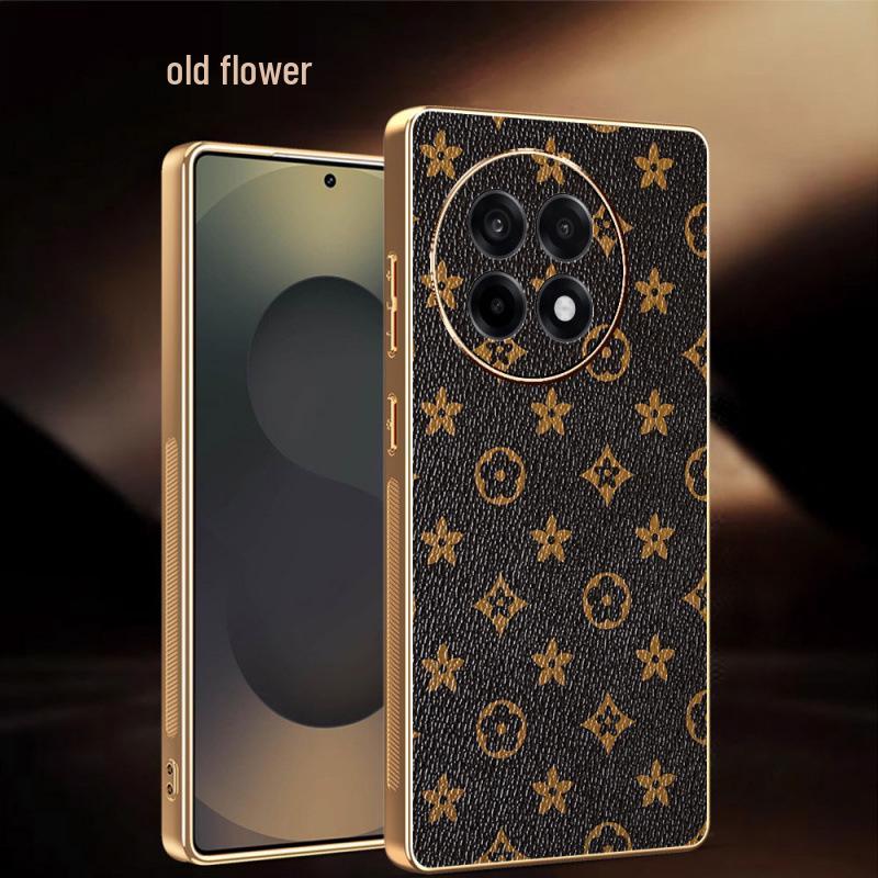 Leopard Print & Checkered Leather OnePlus ACE5/NORD4 Drop-proof Phone Case