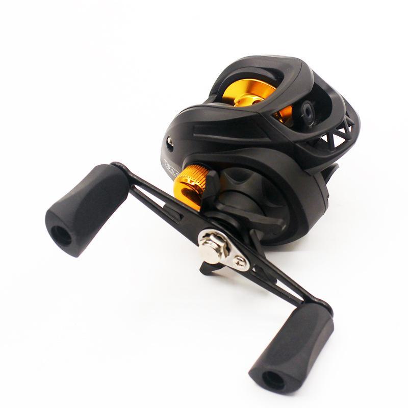 

Набор рыболовных катушек Viduka Anti-Explosion: Дальний заброс, конструкция с каплей воды для ловли черной рыбы, щуки и ловли с моста. 18+1 Metal Wire Cup - Right Hand золотой