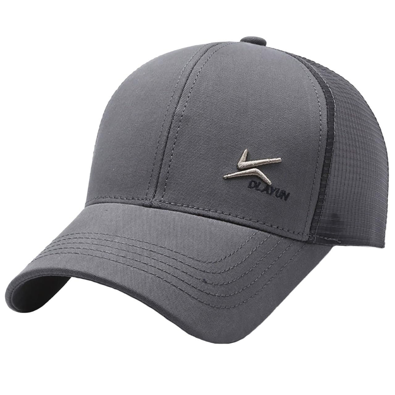 

Повседневная уличная кепка, дышащая, модная, спортивная, мужская, женская CZA214 [Белый Клык] (Серый) серый