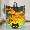 Digimon Plush Blanket Girls Boys Flannel Throw Blanket For Couch Chair Super Soft Quality Bedspread Gift