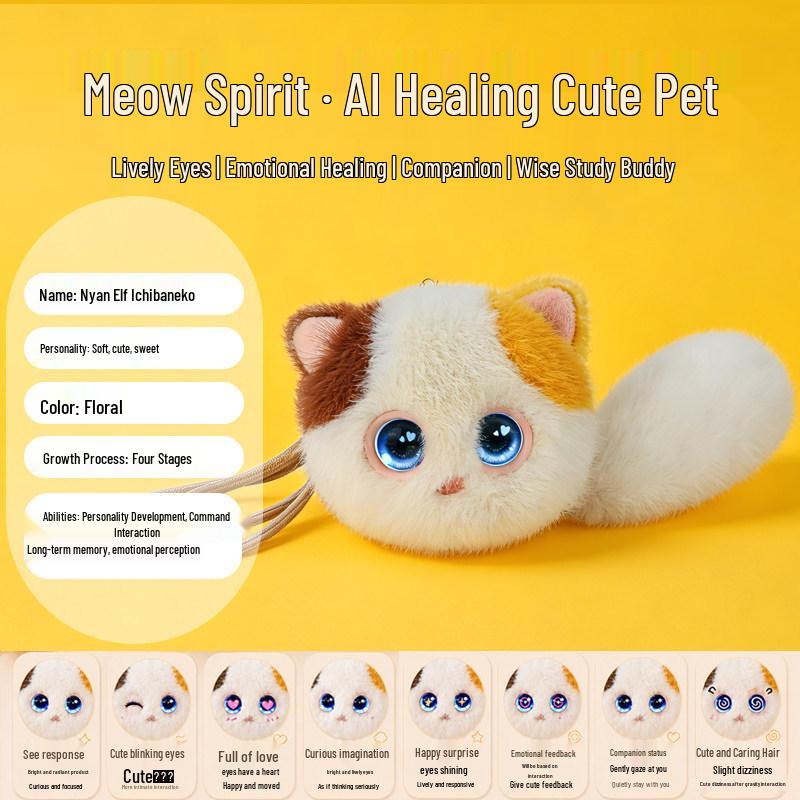 AI Interactive Plush Pet Meow Star Second-Gen Toy - Talking Companion Gift