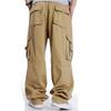Pantaloni Larghi Taglie Forti Uomo Multitasche Pantaloni Lunghi Tattici Cargo Escursionismo Kaki Pantaloni Casual