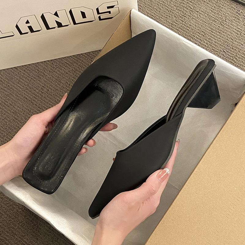 

Носить новые тонкие каблуки, легкий рот, голова-мешок, полушлепанцы, стиль светской львицы, сексуальный заостренный темперамент, женские босоножки на высоком каблуке 40 чёрный