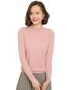 2023 Autumn-Winter Women's Slim-Fit Knit Sweater: Loose Outerwear, Half-High Neck, Thick Inner Layer.