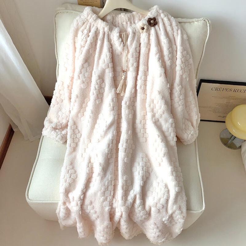 OEING Women's Winter Flannel Princess Nightgown