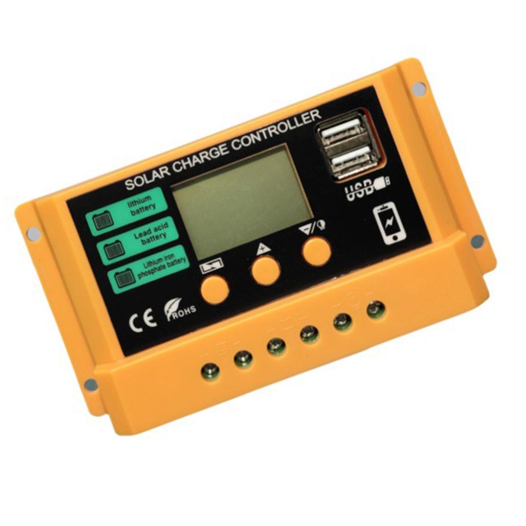 Intelligentes LCD-Display Solarmodul Batterieregler 12V 24V 20A Tragbares Zubehör für effizientes Energiemanagement