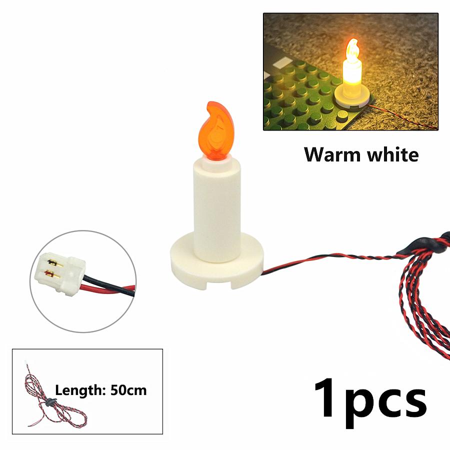 1 Pcs DIY 0.8mm Pin 1x1 1x4 1x2 LED Remote Control Building Block Flash Lamp City Light Lightsaber Spotlight Candle Lamp Bricks