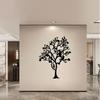 Vintage Iron Wall Art Tree Coat Rack with Bird Sculpture Rust Resistant Metal Home Decor Modern Gift