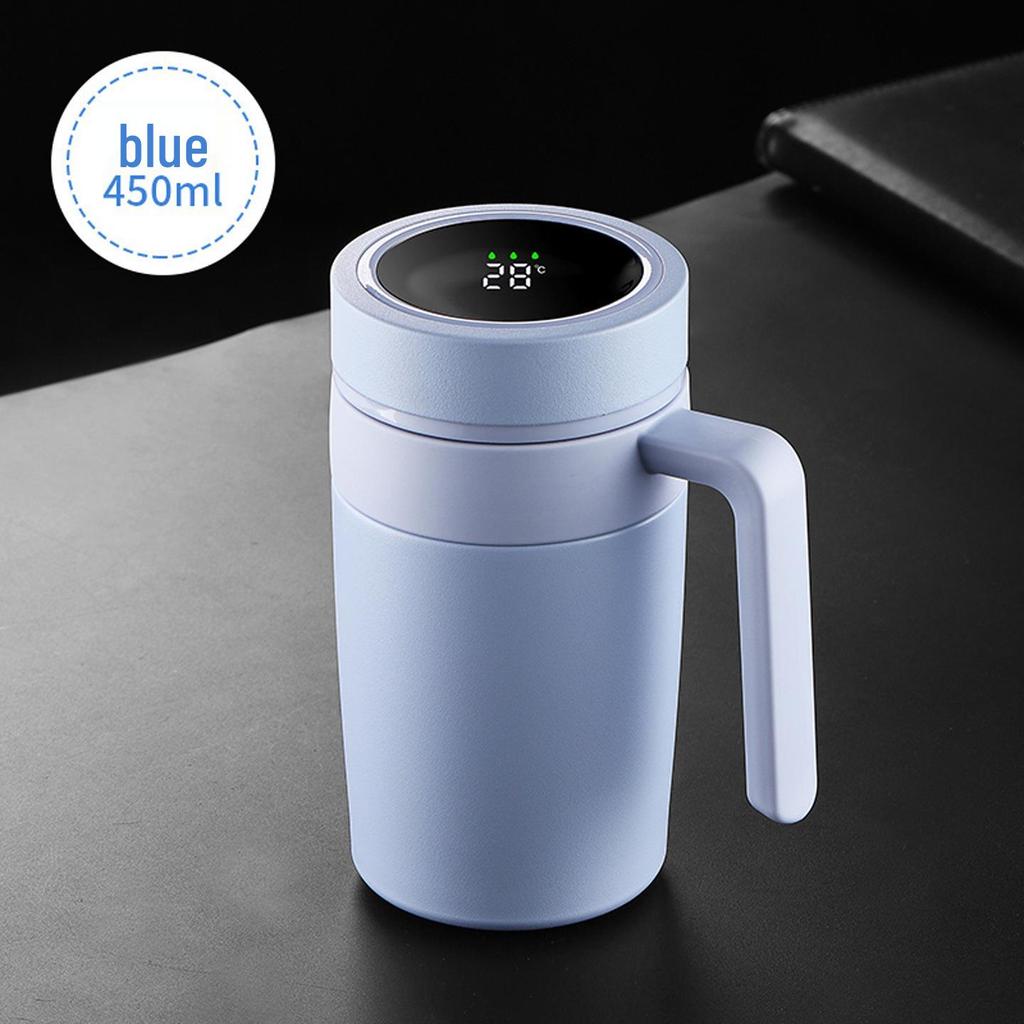 Smart Stainless Steel Insulated Mug with Handle for Tea & Water Separation, Customizable for Men & Women.
