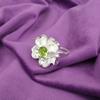 Partywear Natural Peridot Gemstone 925Sterling Silver Women Jewelry Vintage Ring CZR-1-7