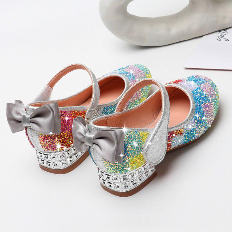 rainbow bow sandals