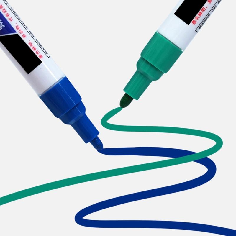 Industrial Screw Marking Pen 3mm Round Tip Portable Screw Marking Paint Marker Pen For Positioning On Metal Plastic