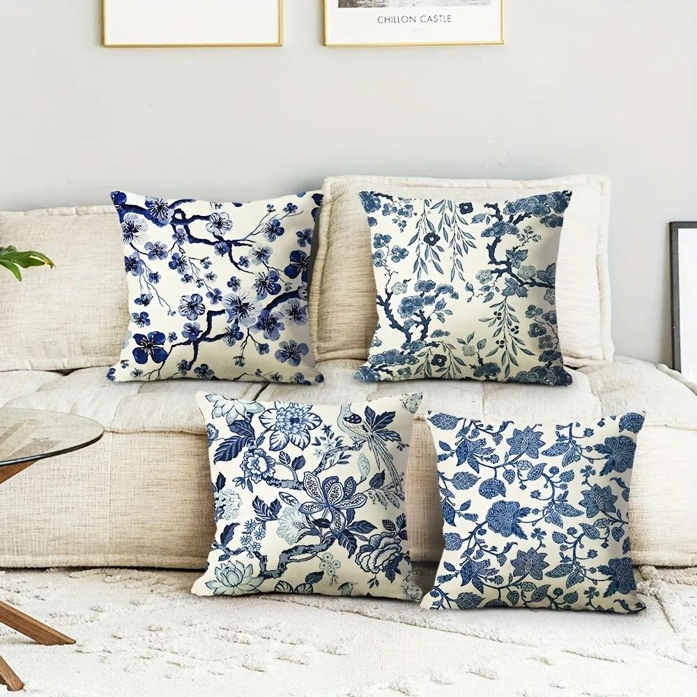 Green Vine Decorative Pillowcase, Ultra-soft Polyester Material Living Room Sofa Backrest Car Pillowcase Home Decoration