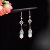 Jingtai Blue Chinese Court Earrings: Elegant Hanfu and Cheongsam Accessories