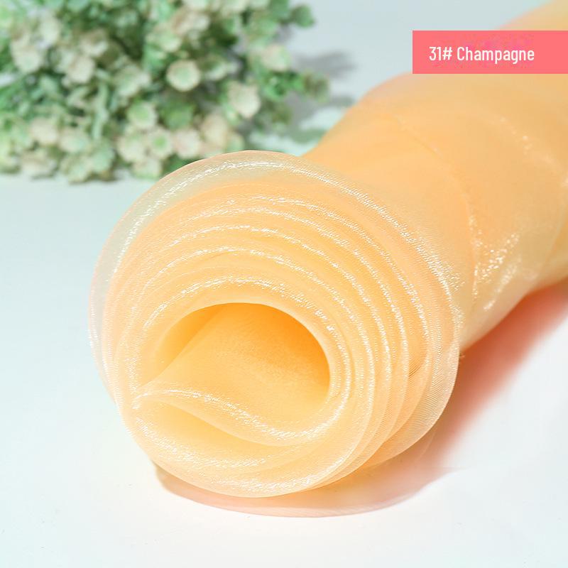 Verschlüsselter Glitzer-Organza Transparentstoff für Babykleider und Hochzeitsdekoration