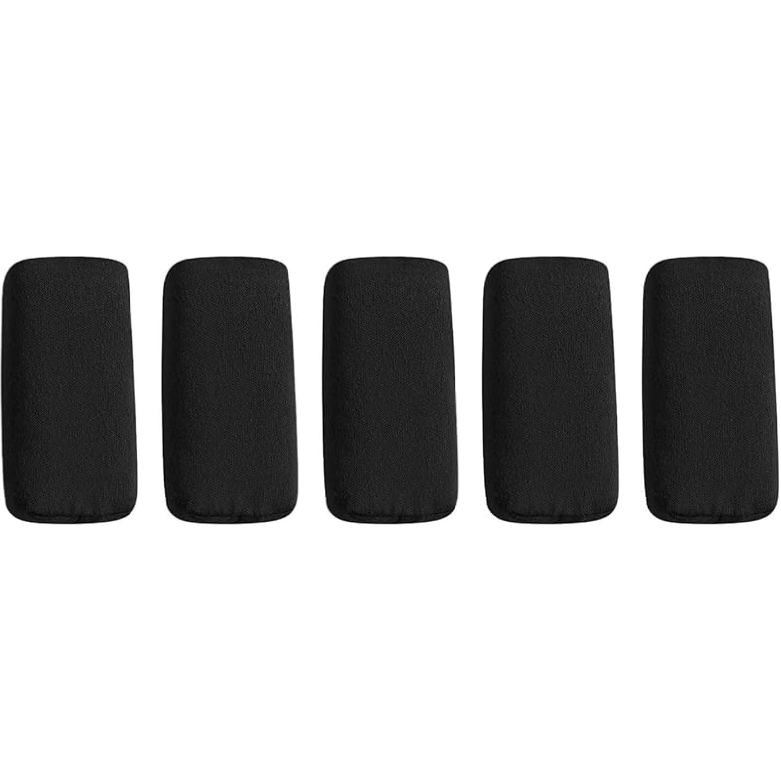 Аппликатор из замшевой губки для автомобильных деталей, прямоугольные губки для полировки, моющиеся мягкие губки для полировки, оранжевые 10 шт. Black 5pcs