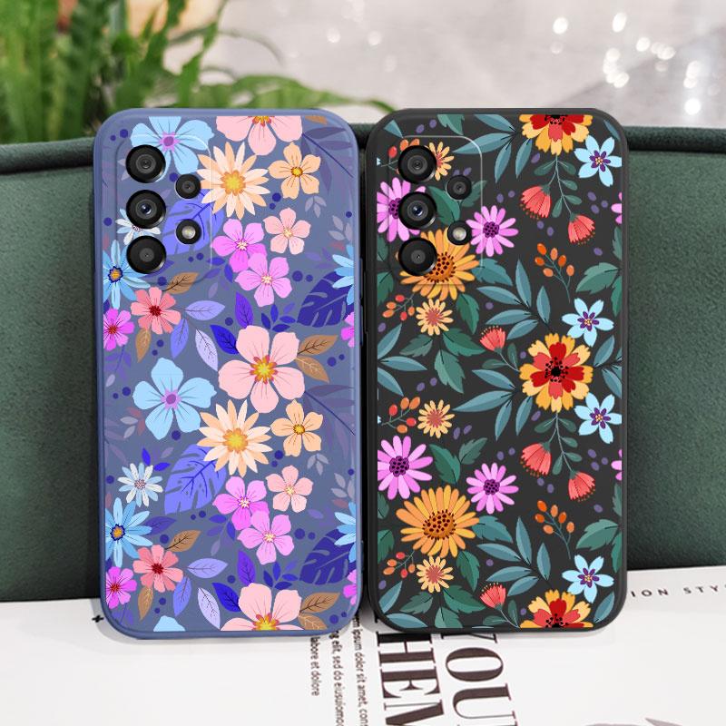 Showy Flowers Case For Samsung A56 A36 A26 A16 A06 A54 A34 A24 A14 A15 A25 A35 A55 A73 A53 A33 A23 A13 A03 S A72 A32 A12 A22 5G
