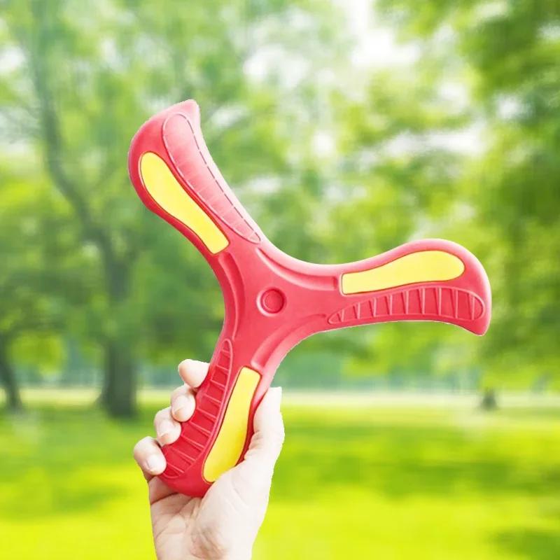 Fun Boomerang Toy Three-leaf Cross Outdoor Flying Disc Games Adult-kids Interactive Sports Toys for Children Decompression Gift