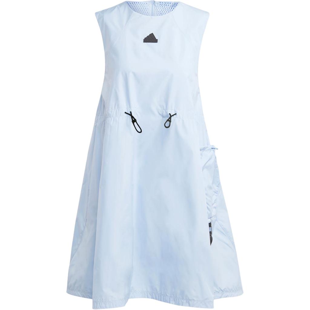 Adidas City Escape Sleeveless Logo Dress Women Dress Light-Pink Blue IC0275