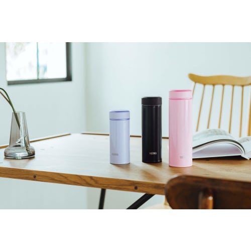 Thermos Water Bottle Vacuum Insulated Mobile Mug 500ml Light Pink JOG-500 LP