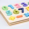 Infant Number Alphabet Animal Cognition Puzzle Early Education Learning Matching Puzzle 1-3-6 Wooden Toy