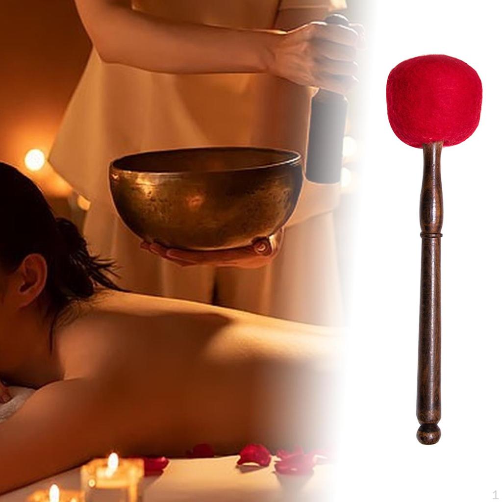 Miska palička Tibetská dřevěná zvuková hůl pro meditaci, jógu, relaxaci, kladivo