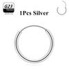 1/10pcs G23 Titanium Hoop Earring For Women Piercing Nose Ring ASTM F136 Body Jewelry Accessories New