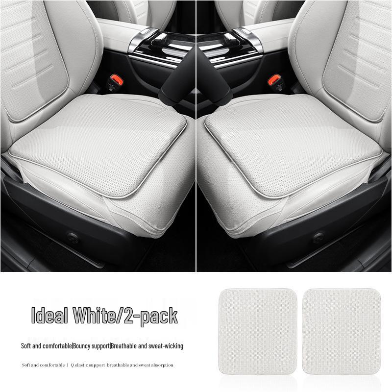 Breathable Nappa Leather Car Seat Cushion - Non-slip, Universal Fit for All Seasons