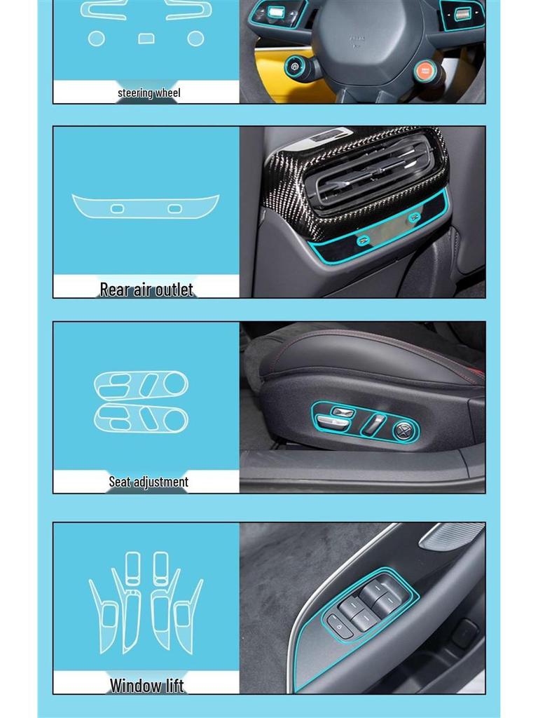 Xiaomi SU7 Ultra Dashboard Screen Protector - Tempered Interior Film for Navigation Control