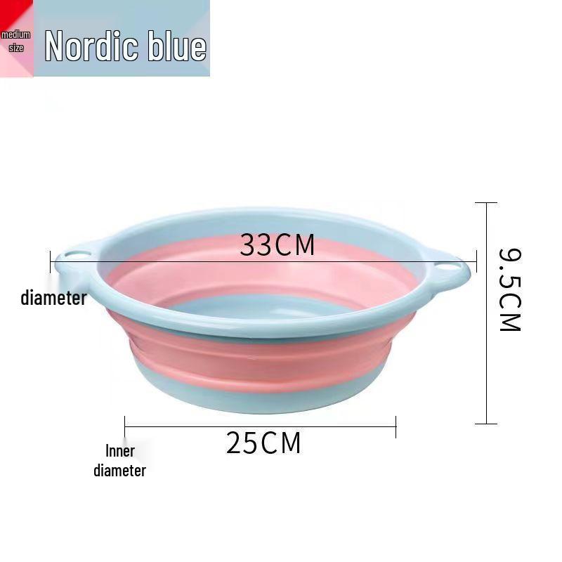 Portable Folding Washbasin for Home, Dorm, and Travel - Large and Small Sizes Available