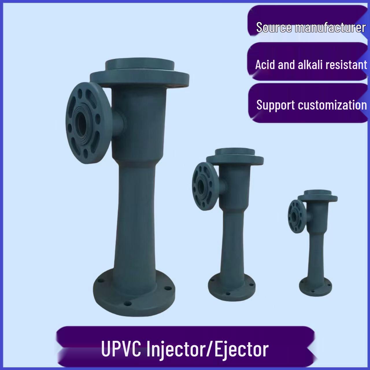 PVC Venturi Injector Jet Vacuum Pump Ejector Dosing Device Support