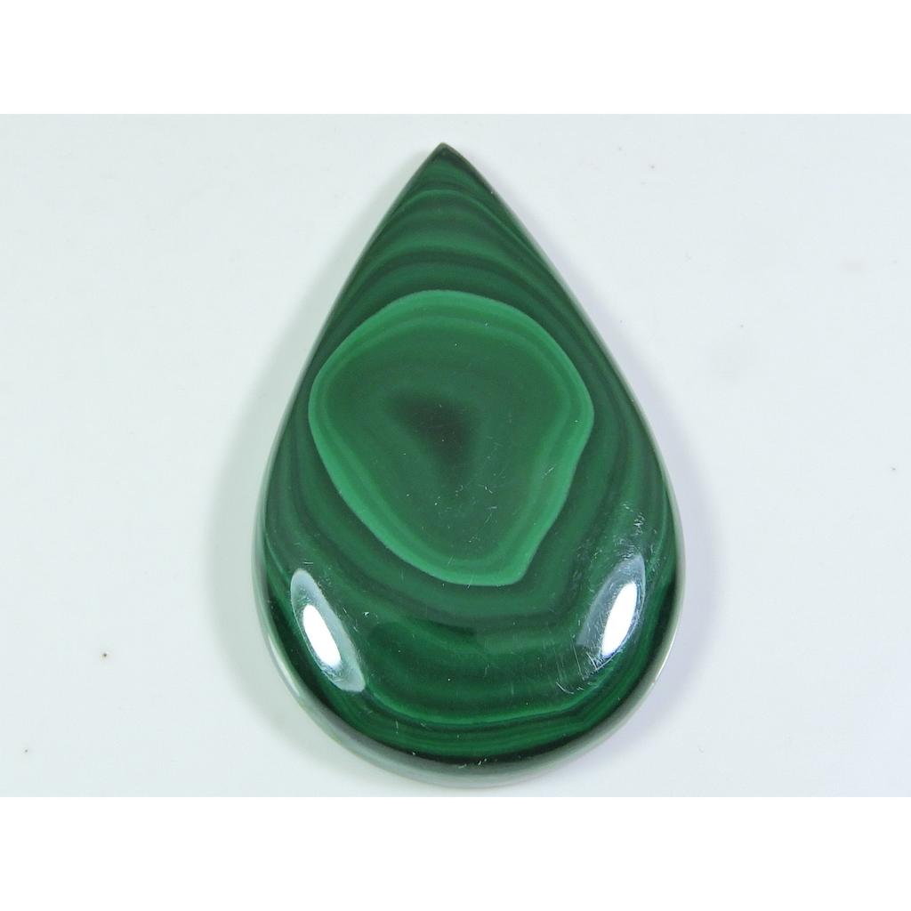 AA+Natural Green Malachite Designer Pear Cabochon Gemstone 144Cts. 33X54X7MM ET-65