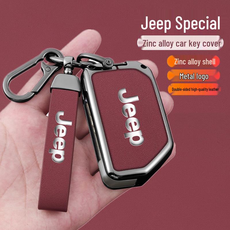 Premium Zinc Alloy Leather Accessory for Jeep Gladiator Wrangler 4XE - Unisex Design