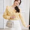 Crocodile Embossed Pu Leather Top Handle Handbag With Secure Metal Lock Color Options For Daily Work Shopping Dating