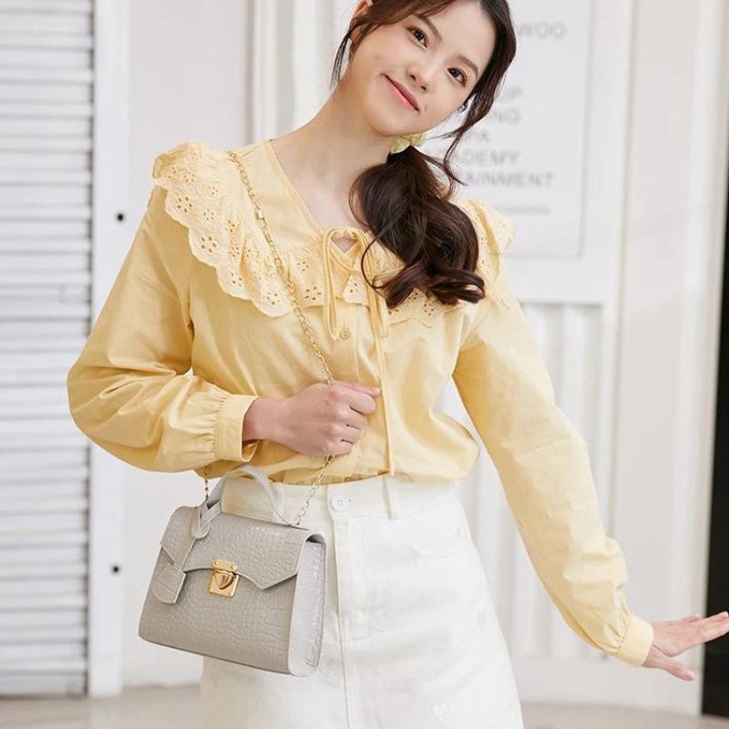 Crocodile Embossed Pu Leather Top Handle Handbag With Secure Metal Lock Color Options For Daily Work Shopping Dating