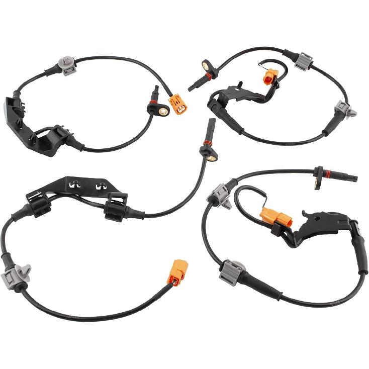 

Set of 4 ABS Wheel Speed Sensor Front Rear Left Right Fit for Honda CR-V 2002 20032 2004 2005 2006 SUV 2.4L Replace# 57475S9A013 57450S9A013