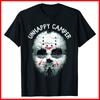 Scary Halloween Mens Camping Unhappy Camper Graphic Black Cotton T-Shirt Unisex T-Shirt