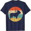 French Bulldog Shirt Retro French Bulldog Dog T-Shirt Men Clothing Graphic T Shirts Casual Cotton Daily Four Seasons Tees