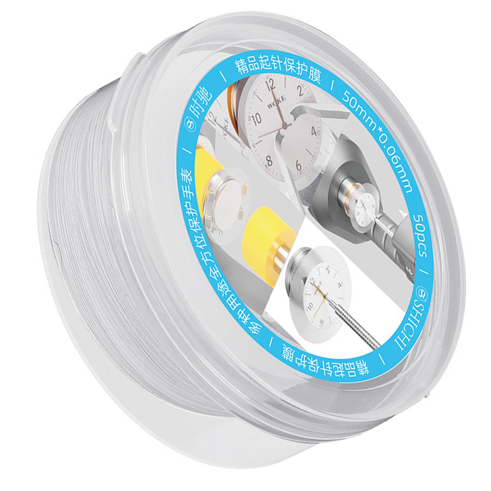 

Упаковка из 50 листов-протекторов для циферблата, корпуса и задней крышки часов для защиты от царапин и облегчения задач по ремонту часов